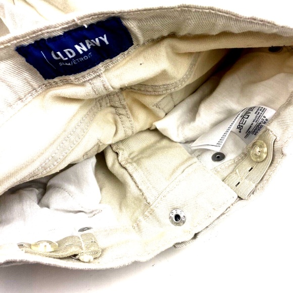 Girls Jeans Pants Size 8 Slim Straight Adjustable Waist Children Kids Old Navy - Picture 6 of 7